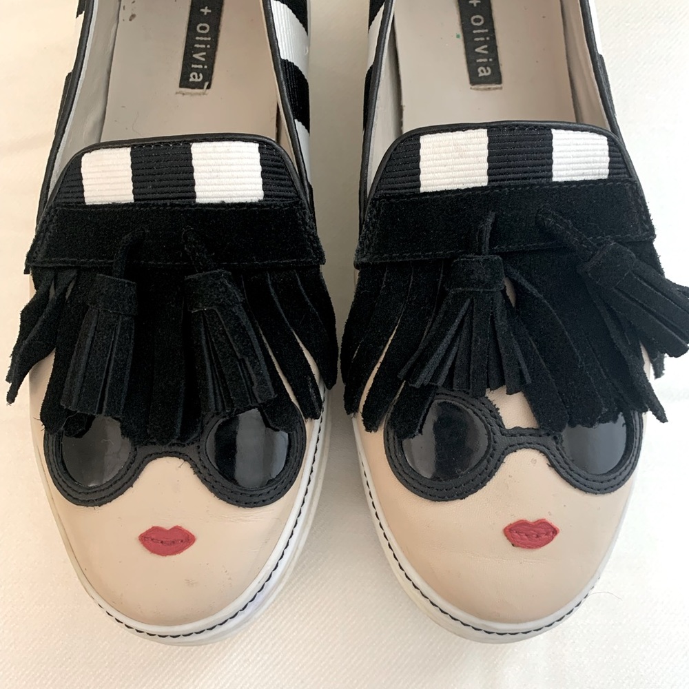 Alice + Olivia Slip On Shoes Sneakers Stace Face